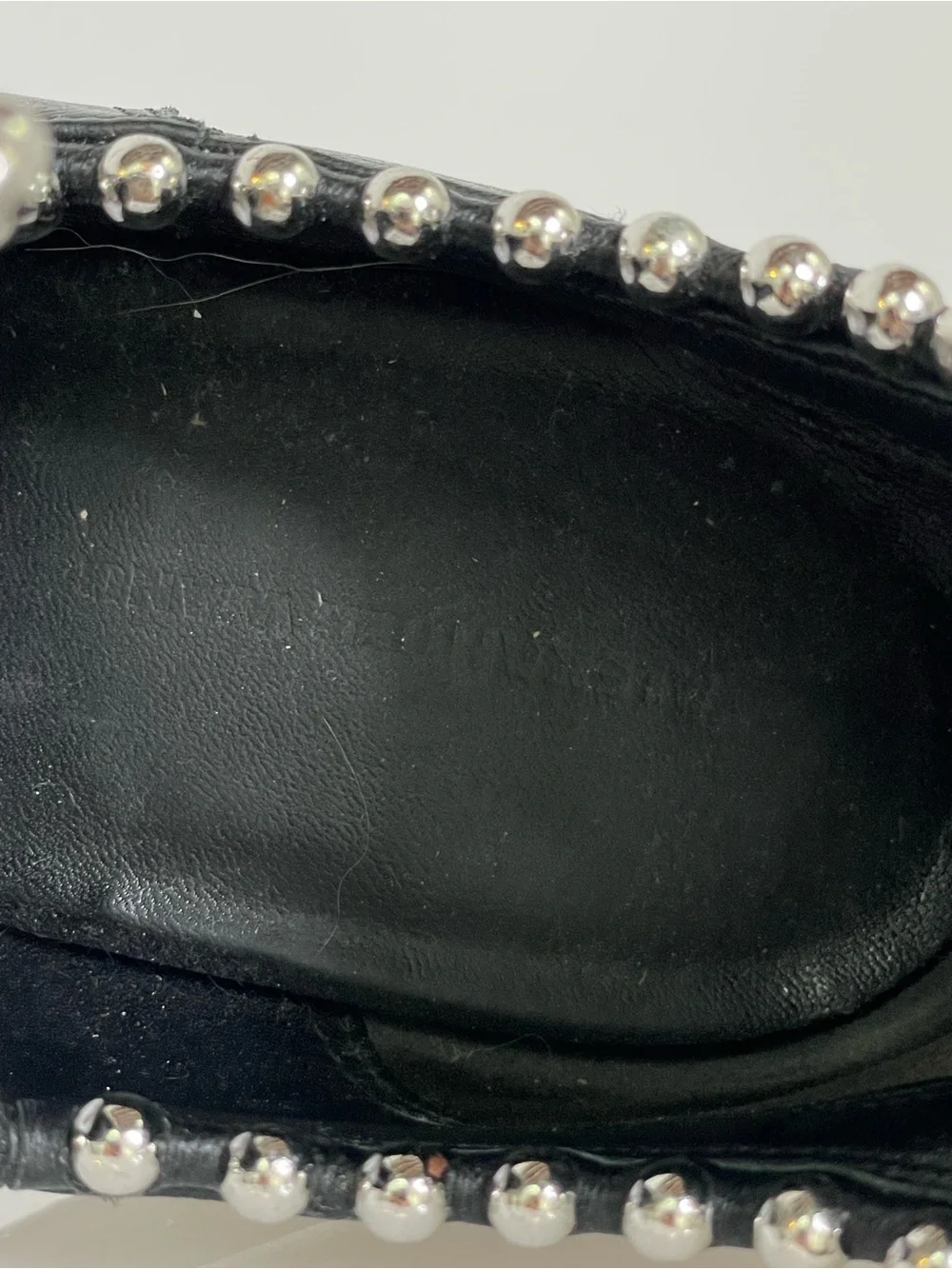 Shoes | Ankle Boots | Alexander Wang Silver Studded Trim Black Leather Notch 9.5
